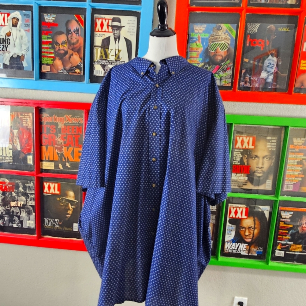 6xl Harbor Bay paisley print button up